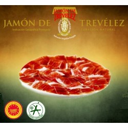 Jamón de Trevélez I.G.P.  -7.5/8 k –  Aromas de Sierra Nevada  I  Etiqueta ROJA
