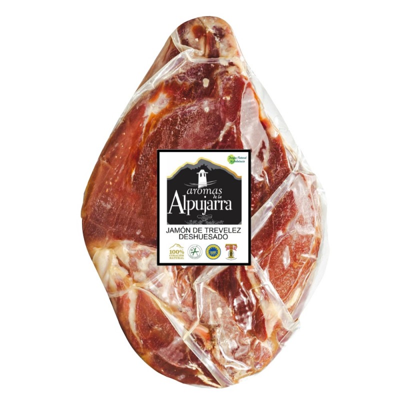 Boneless -Spanish Serrano Ham Trevelez I.G.P (5 kg)  Red Label  / Aromas de la Alpujarra